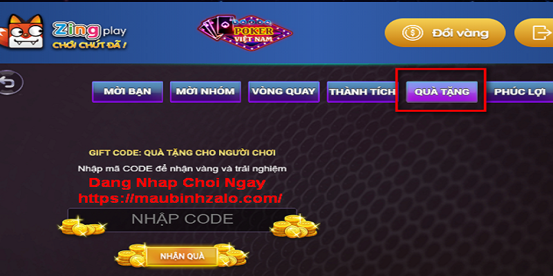 cach nhan code mau binh zalo 3