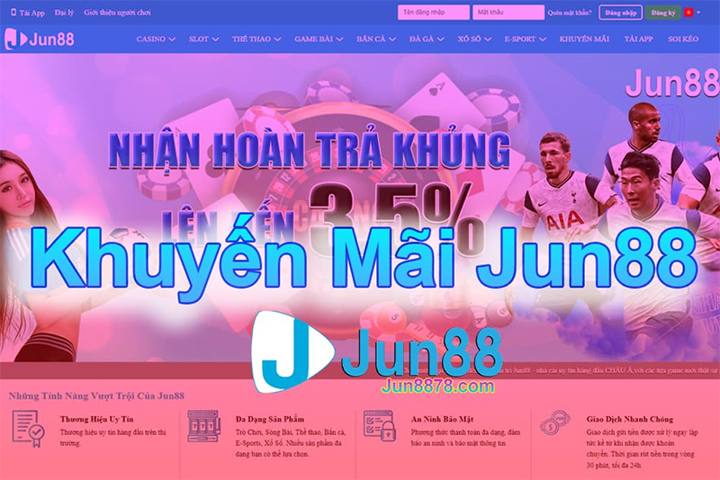 Tổng hợp về các chương trình khuyến mãi casino Jun88 phổ biến